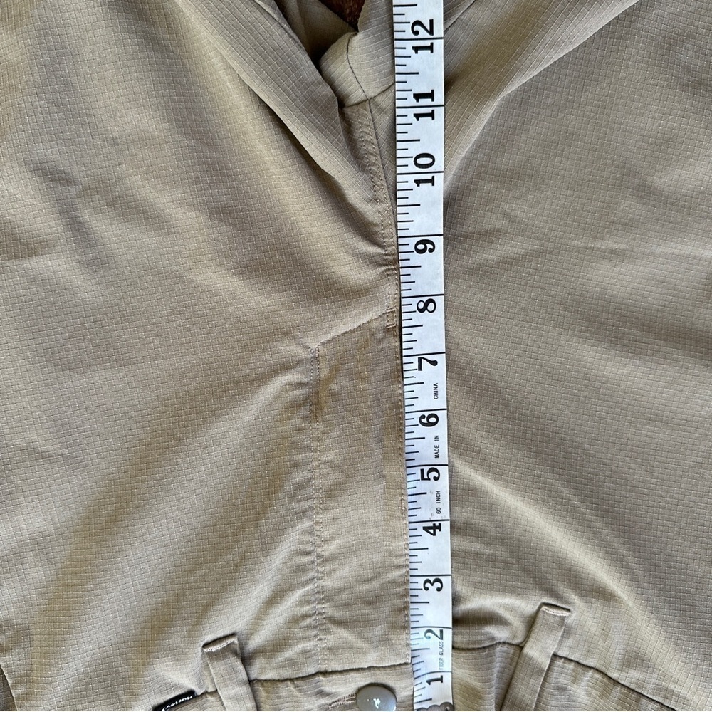 Hurley khaki cream men's shorts size 30 lightweight zip fly with pockets - Picture 5 of 16